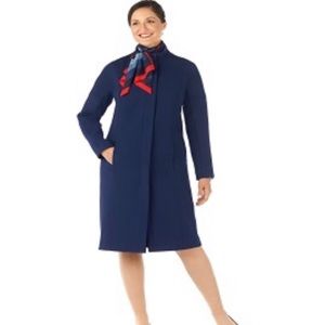 Stylish Cobalt Blue Topper Coat